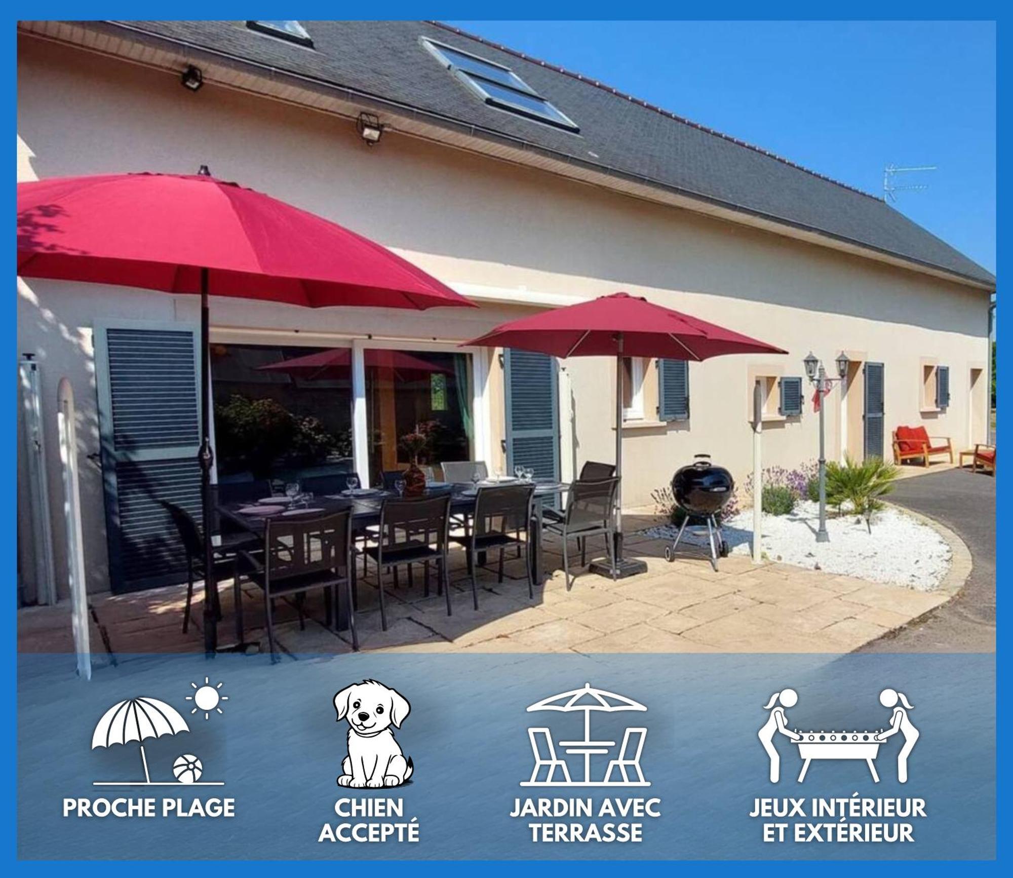 Le So Art: Coastal Grande Maison with Garden and Games Commes Exterior photo